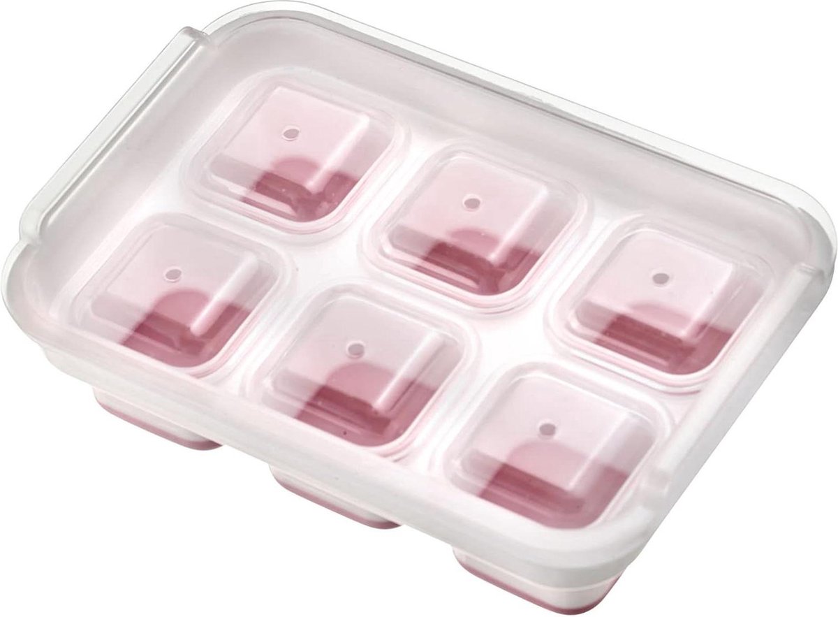 Ijsblokjesmaker Cube - grote ijsblokjes - 6 stuks - kunststof - BPA-vrij