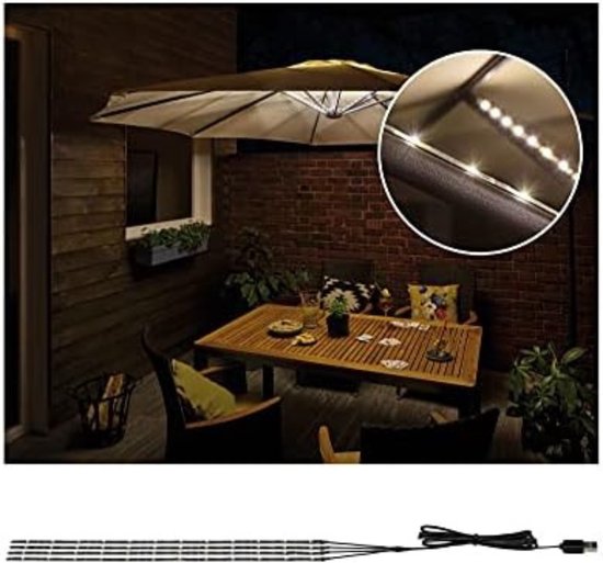 Lexium Parasol Verlichting - Parasolverlichting - Partytent Verlichting - Parasol Lamp - Tuinverlichting