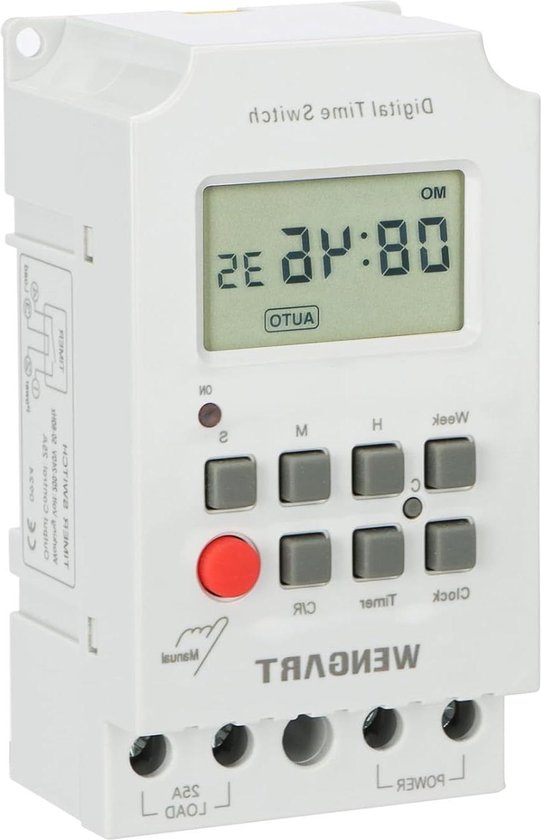 Zwembadpomptimer Mechanische Buitentimerkast Waterdichte Digitale Timerkast Programmeerbare Tijdschakelaar voor Verwarming Spa-motor (AC .220V