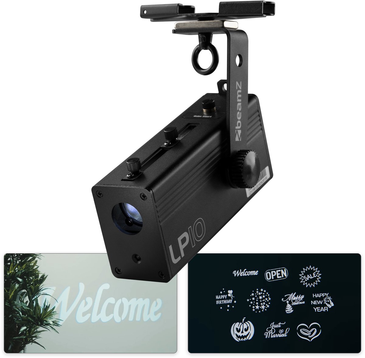 BeamZ LP10 Gobo Projector - Inclusief 10 gobo’s - logo projector