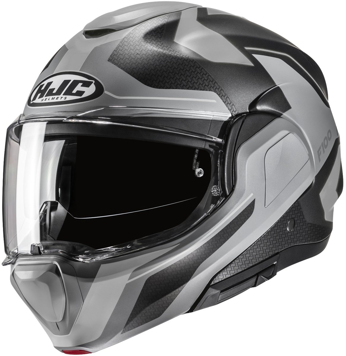 HJC F100 Bios Zwart Grijs Systeemhelm - Maat M - Helm