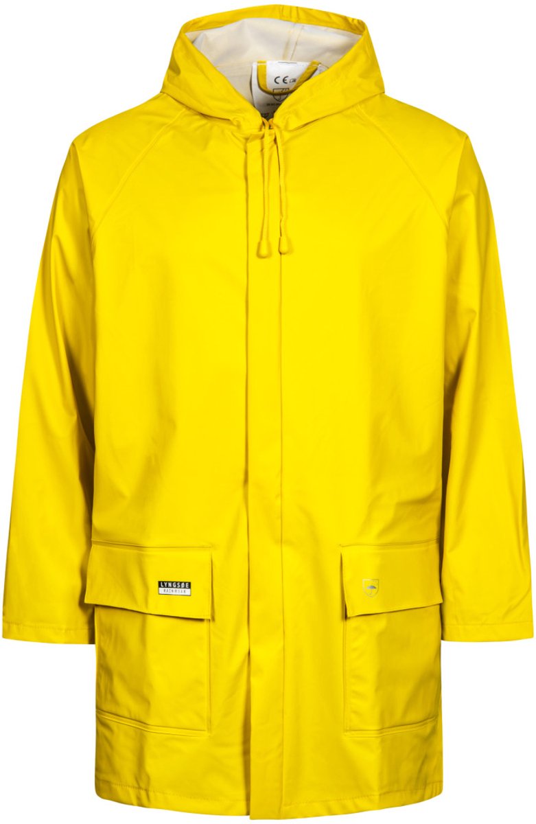 Fluor gele regenjas van Lyngsøe Rainwear Geel