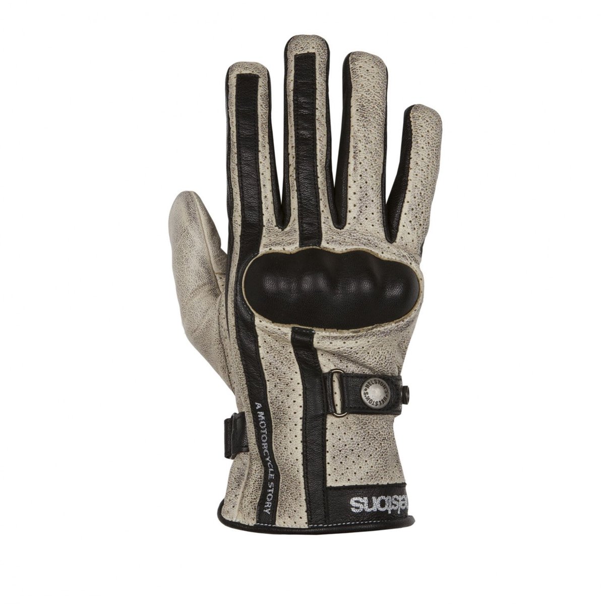 Helstons Eagle Beige Zwart - Handschoen