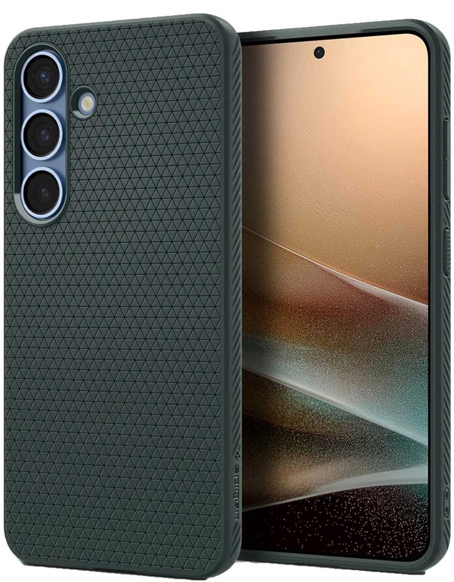 Spigen Liquid Air geschikt voor Samsung Galaxy S25 hoesje - Abyss Groen