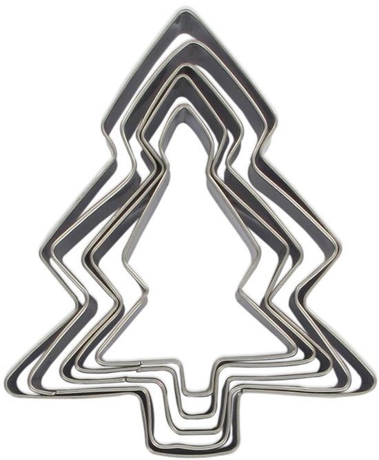 Set de 5 emporte-pièces en forme de sapin de Noël Emporte-pièces Zenker