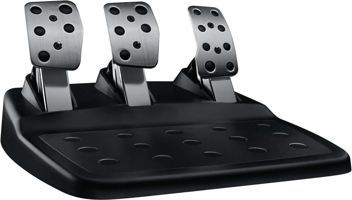 Logitech G 991-000539 game controller Aluminium, Zwart USB Stuur + pedalen + headset PC, PlayStation 4, PlayStation 5, Playstation 3 — cadeau in Games, Films & Muziek - foto 2