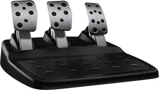 Logitech G 991-000539 game controller Aluminium, Zwart USB Stuur + pedalen + headset PC, PlayStation 4, PlayStation 5, Playstation 3 van Logitech — afbeelding 2