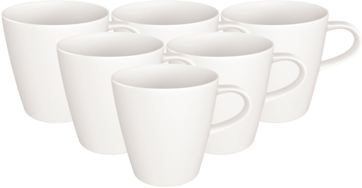 Kaffeebecher Manufacture Rock Blanc 290 ml Set van 6