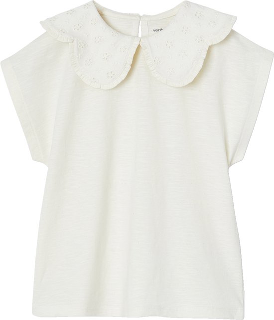 Vertbaudet T-shirt col brodé fantaisie fille