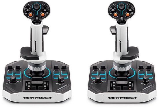 Thrustmaster SOL-R 2 Space Sim Duo - 2 Joysticks - 88 drukknoppen, 16 assen, 4 triggers, een 2 mini-sticks