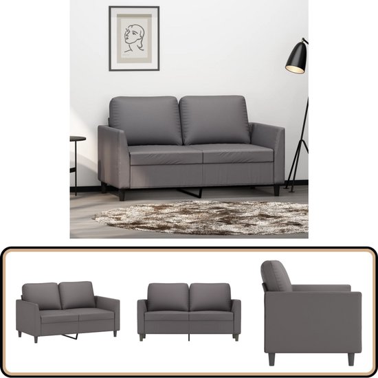 vidaXL Fauteuil 60 cm kunstleer crèmekleurig, bank, stoffen bank, armstoel, zitstoel, eenzitsbank, zetel, stoel, canapé, banken, zitstoelen