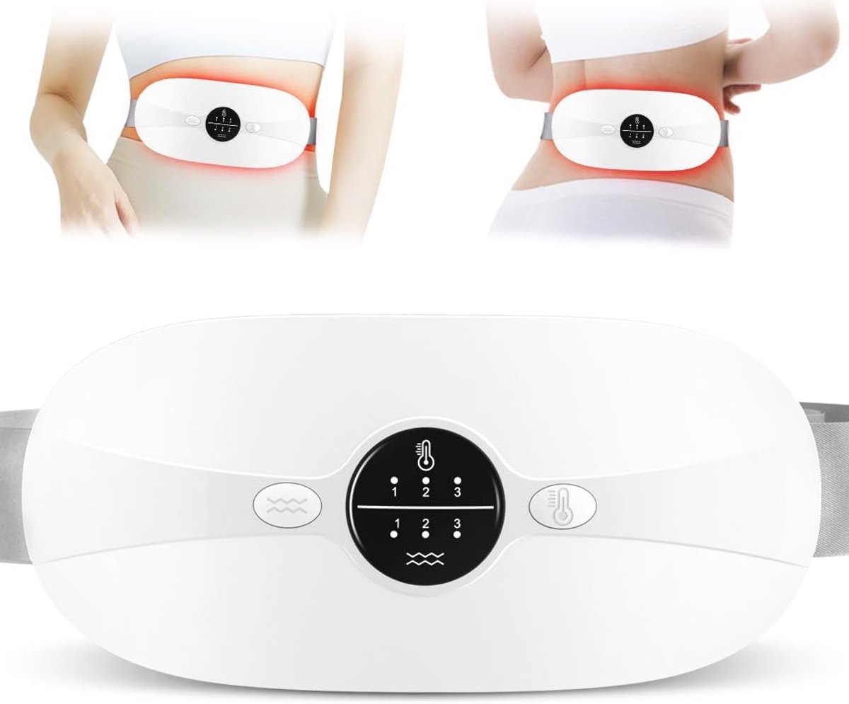 Draagbare Warmteband voor Menstruatieklachten - Verlicht Cramps met 2 Instellingen en Automatische Uitschakeling
