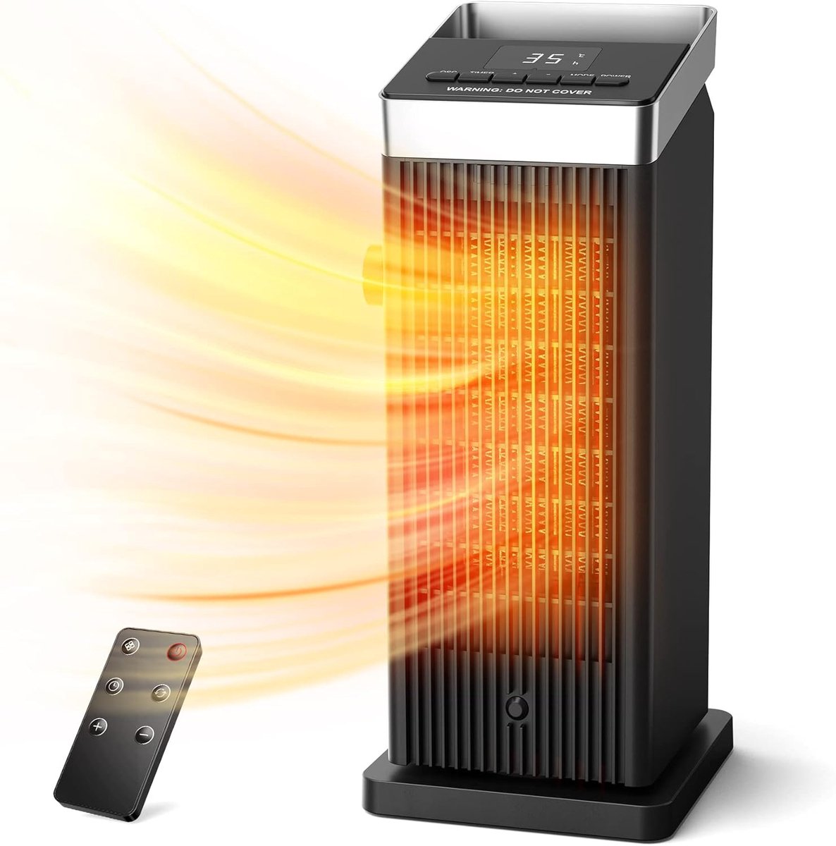 Powerful 2000W Elektrische Heater met ECO Thermostaat en Afstandsbediening - Perfect voor Thuis en Kantoor