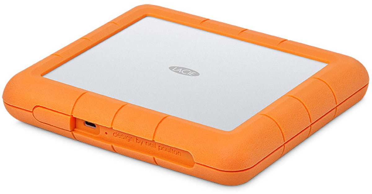 LaCie Rugged RAID Shuttle 8 TB Externe harde schijf (3.5 inch) USB 3.2 Gen 2 (USB 3.1) Zilver, Oranje STHT8000800