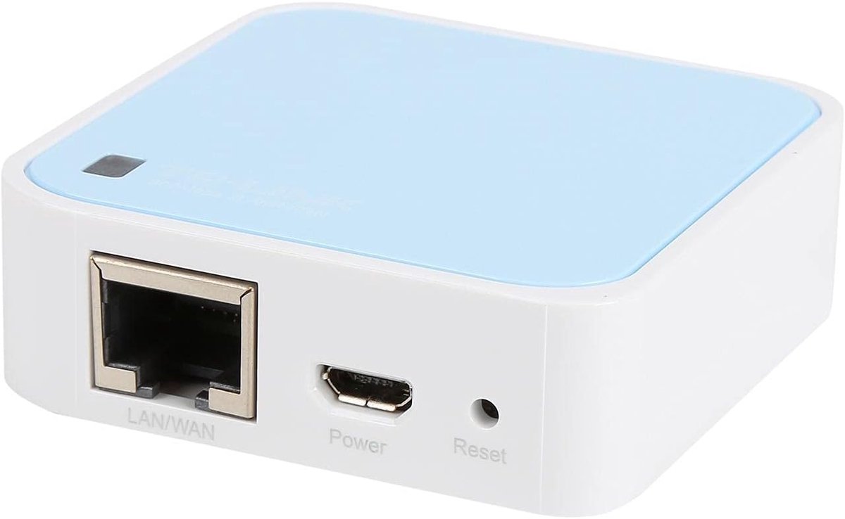 Draagbare WLAN Nanorouter - 300 Mbps, Makkelijk in Gebruik, Ideaal voor Verreizen en Thuis