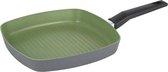 Bol.com Michelino 28118 - Grillpan - 28 x 28cm - Zwart / Groen - Serie Lara green aanbieding