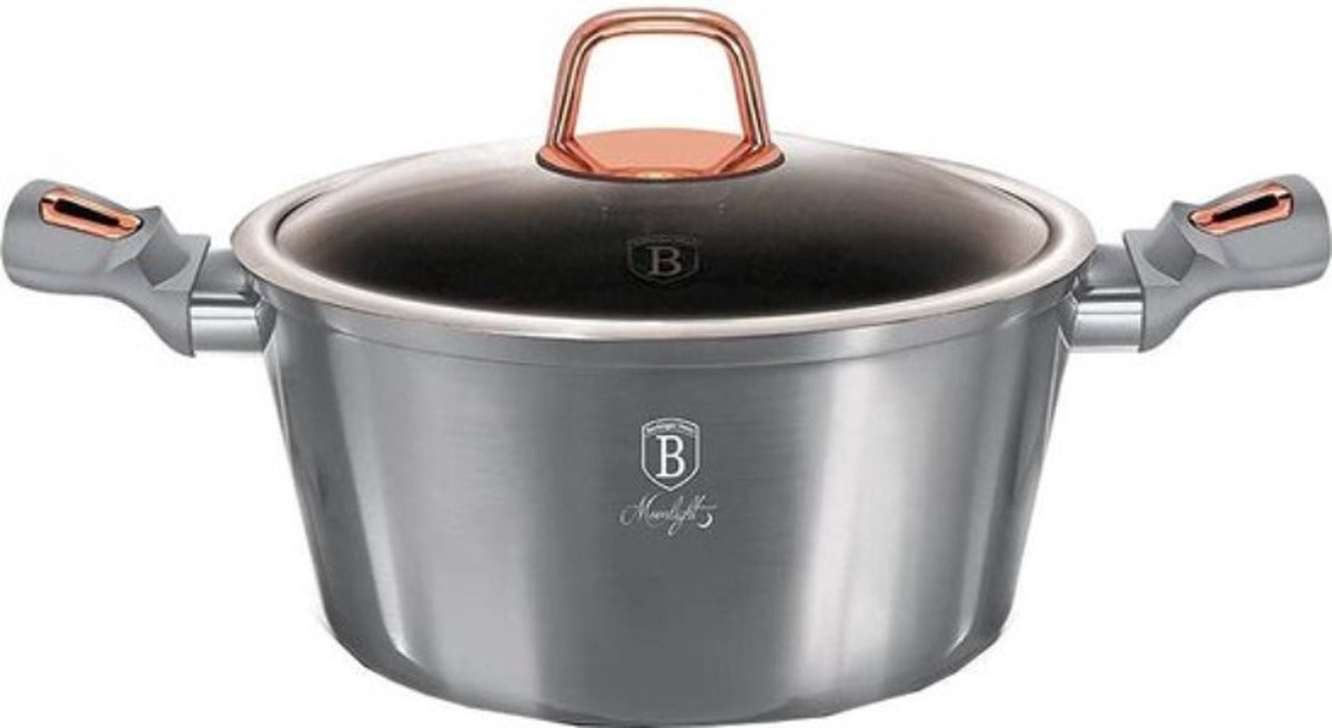 Berlinger Haus - 6012 - Braadpan Moonlight 24 Cm Aluminium Grijs
