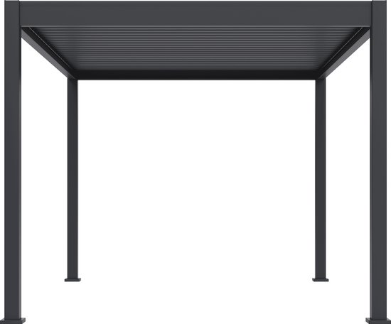 Orion Comfort terrasoverkapping - 300x360cm - Antraciet - Aluminium / Metaal / Vrijstaande / Luxe overkapping - Tuinprieel / Carport / Veranda / Pergola