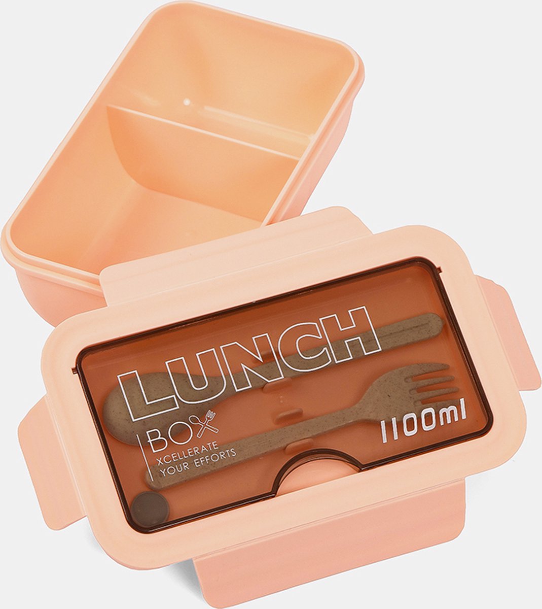 2 Stuks - Bento Box Met Bestek - 1100ml - Inclusief Geïsoleerde Tas - BPA-vrij - Lekvrije Lunchbox - Herbruikbare Voedselcontainer - Compact en Lichtgewicht — cadeau in Koken & Dineren - foto 8