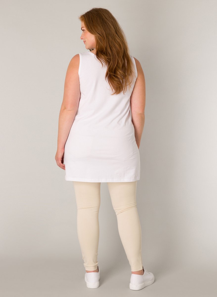 BASE LEVEL CURVY Amina Top - White - maat 2(50)