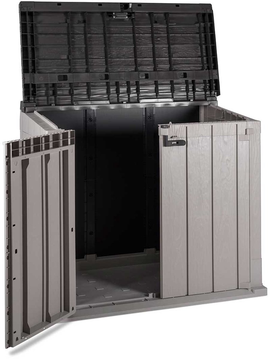 Toomax Stora way opbergbox 842 liter - taupe donker grijs