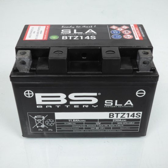 Batterij SLA BS voor Moto Yamaha 950 Scr 2017 YTZ14-S / 12V 11.2Ah nieuw