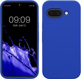 kwmobile telefoonhoesje geschikt voor Google Pixel 9a - Hoesje met siliconen coating - Smartphone case in Baltisch blauw