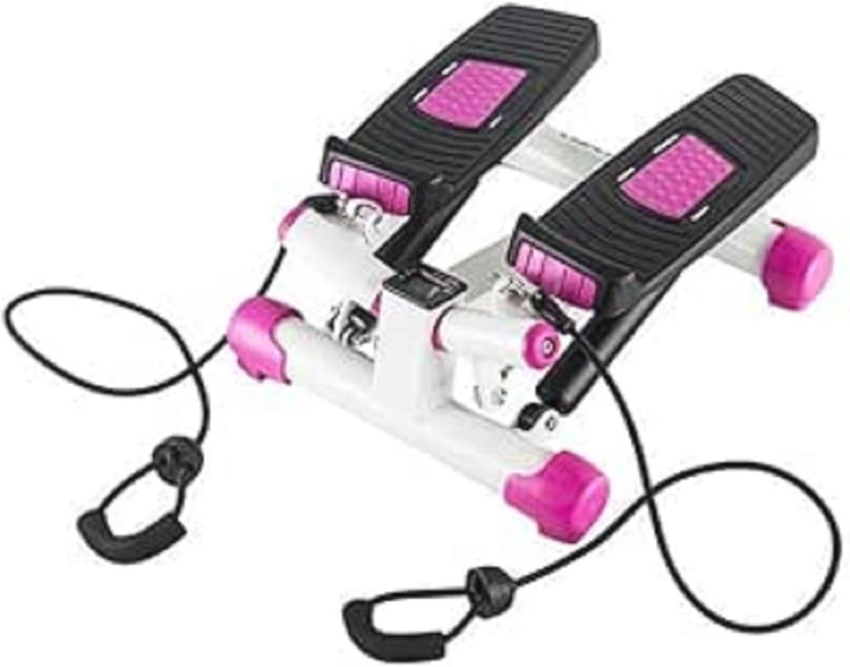 Hometrainer Swing Stepper met Verstelbare Weerstand en Trainingselastieken