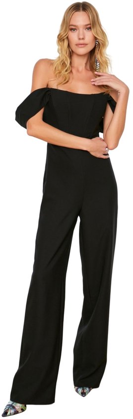 Trendyol Geweven Jumpsuit Met Pruimvoering En Beugel Tprss22Tu0070