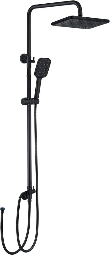 Regendoucheset Opbouw Brauer Gunmetal Edition 20 cm Thermostatisch met Handdouche 3-Standen Geborsteld Gunmetal