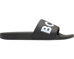 Hugo Boss heren BOSS slippers contrast logo zwart II