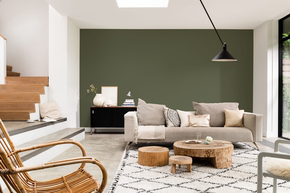 Flexa - Creations Muurverf Extra Mat - Mossy Green - Mengverf - 1 L – foto 5