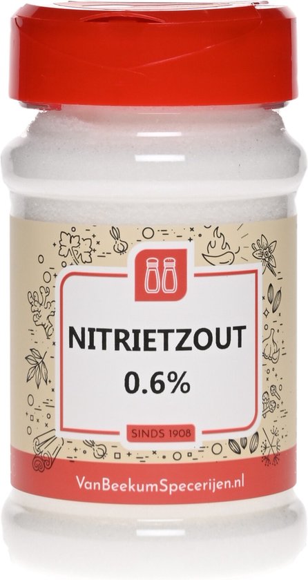 Van Beekum Specerijen - Sel nitrite 0,6% - Arroseur 320 grammes