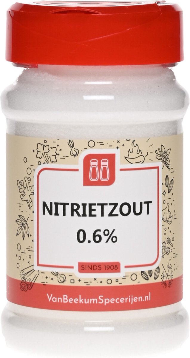 Goedkoopste Van Beekum Specerijen - Nitrietzout 0.6 - Strooibus 320 gram