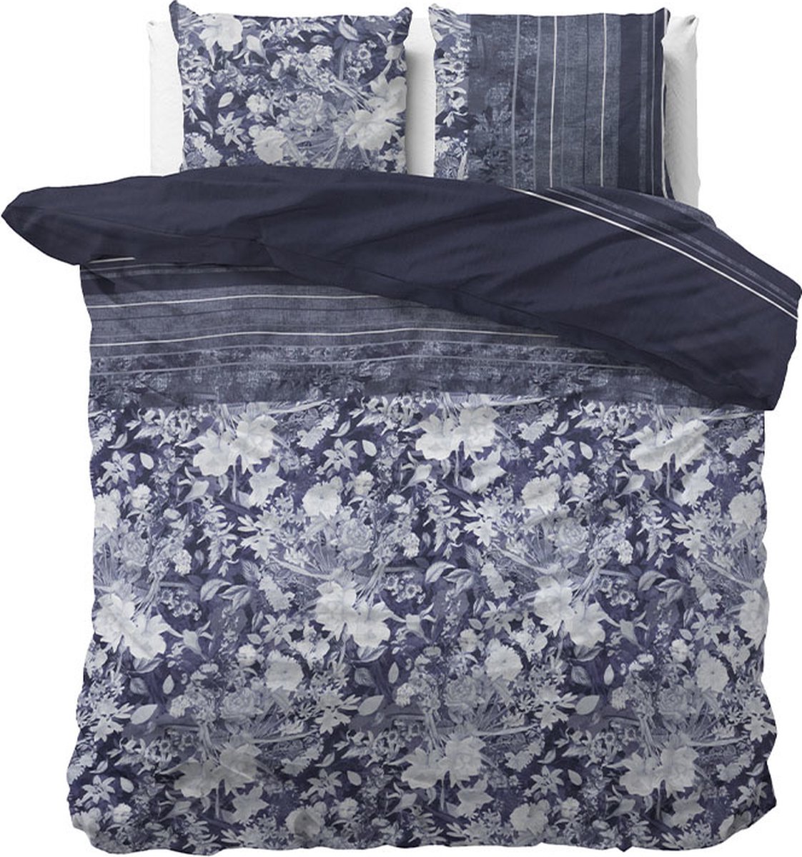 Sophia - Blauw Dekbedovertrek - 240 x 220