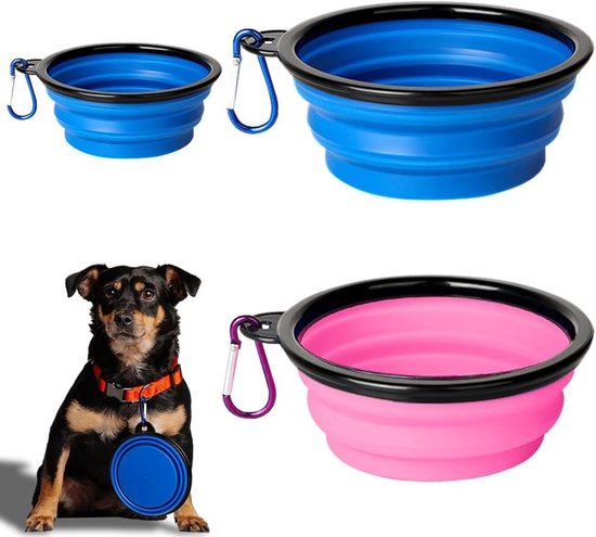 WEDAMOO Bouteilles D'eau Pliable 600ML, 4 Pièces Bouteilles D'eau Pliables Portable, Pliable Bouteille D'eau Avec Mousqueton, Reutilisable Bouteille Pliable Pour Randonnée, Aventures, Voyages