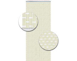 Vliegengordijnenexpert Vliegengordijn Hulzen - Creme 90 x 210 cm Op het kozijn