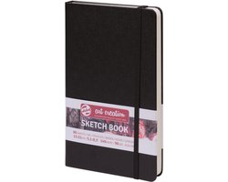 foto van Talens Art Creation Schetsboek Zwart 13 x 21 cm 140 g 80 Vellen