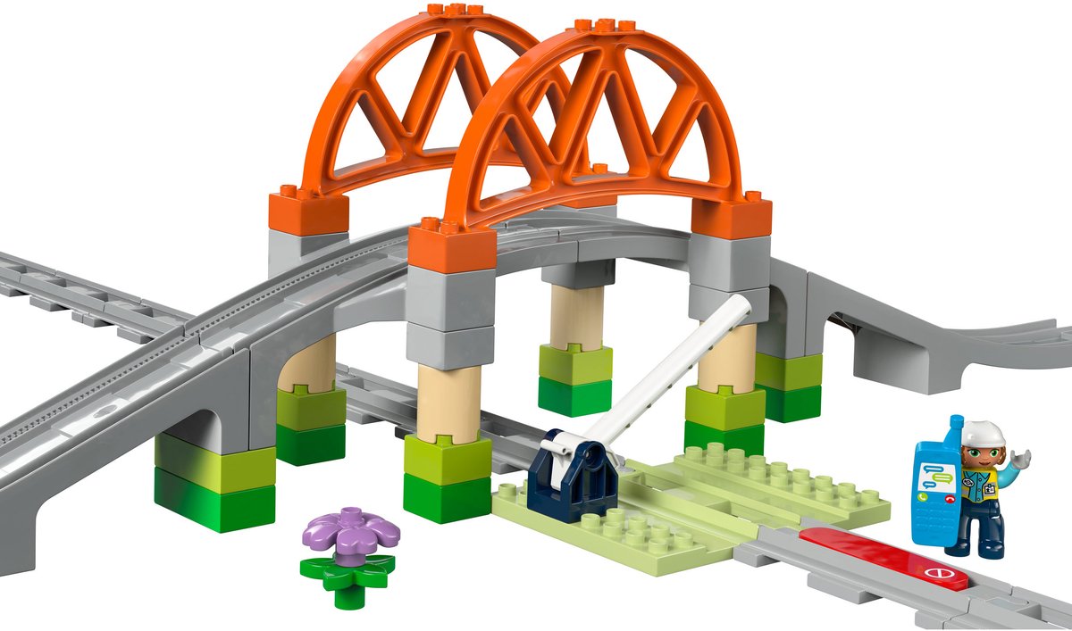 LEGO DUPLO - Stad Treinbrug en rails uitbreidingsset - 10426 — afbeelding 23