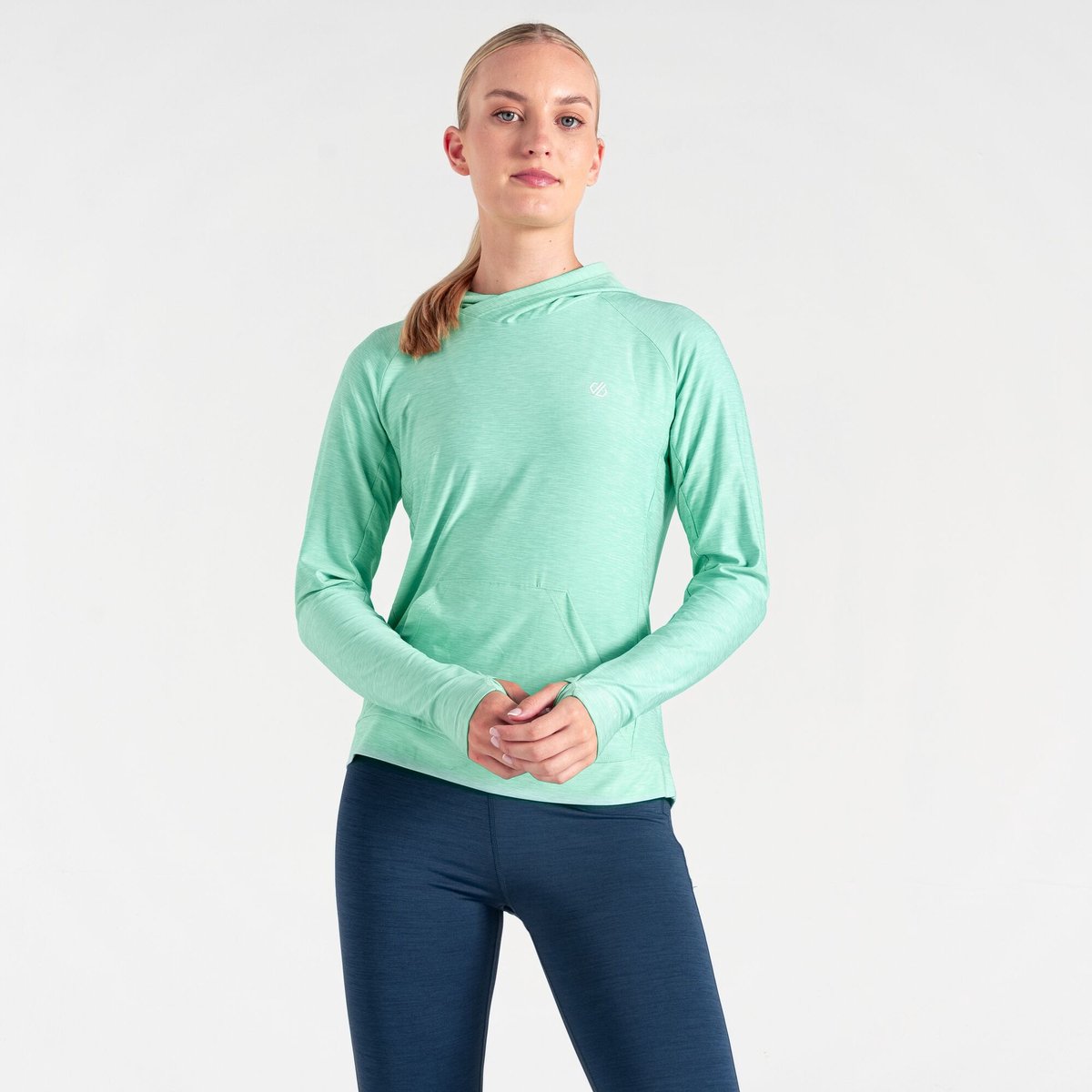 T-shirt Korte Mouwen Dames Lichtgewicht Hoodie Groen