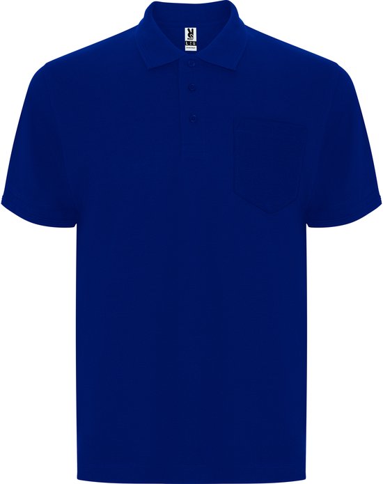 Polo homme avec poche poitrine modèle Centauro marque Roly 190 grm taille M Bleu cobalt