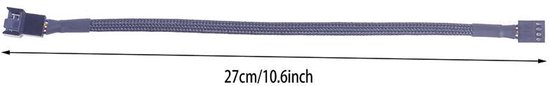 Delock 4-Pin > 4-Pin Floppy 15cm - Aansluiting 1: 4-Polig Molex Male, Aansluiting 2: FDD Female, 0.15 meter Delock 4-Pin > 4-Pin Floppy 15cm - Aansluiting 1: 4-Polig Molex Male, Aansluiting 2: FDD Female, 0.15 meter