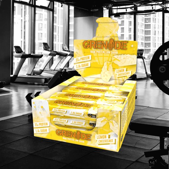Grenade - High Protein, Low sugar - Protein bar - Lemon Cheesecake - 21g eiwit - 12 x 60g - Eiwitreep - Diverse smaken — afbeelding 5