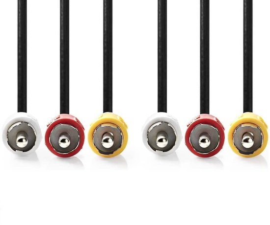 Rean NYS373-0 RCA plug zwart - Viking Cable