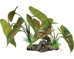Repto Plant On Deco Elephant Red - Kunstplant Terrarium