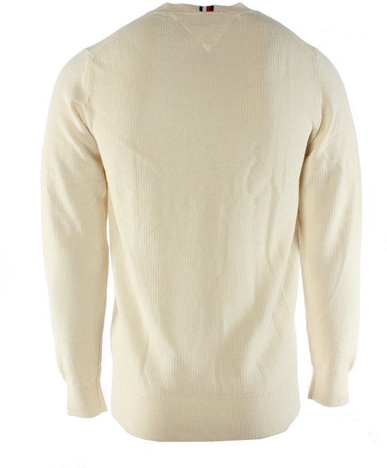 Tommy Hilfiger Pull Crème Katoen taille S Chaîne crête pulls crème