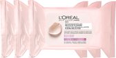 L'Oréal Paris Delicate Flowers Zachte reinigingsdoekjes- 3 x 25 doekjes - Droge en gevoelige huid - Voordeelverpakking