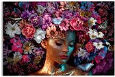 Peinture sur verre Personnes Printemps Femme 78x116 cm