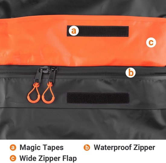 Opvouwbare Dakkoffer 425 Liter - Waterdicht en Antislip voor Auto's en SUV's — afbeelding 5