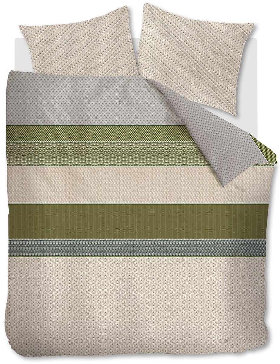 Beddinghouse Aster dekbedovertrek - Tweepersoons - 200x200/220 cm - Groen